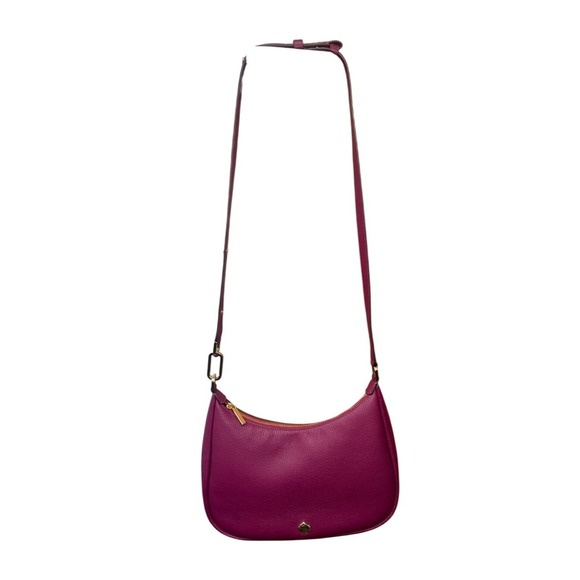 KATE SPADE NEW YORK Pebble Leather KAYLA Shoulder Bag - Dark Raspberry - Picture 5 of 11